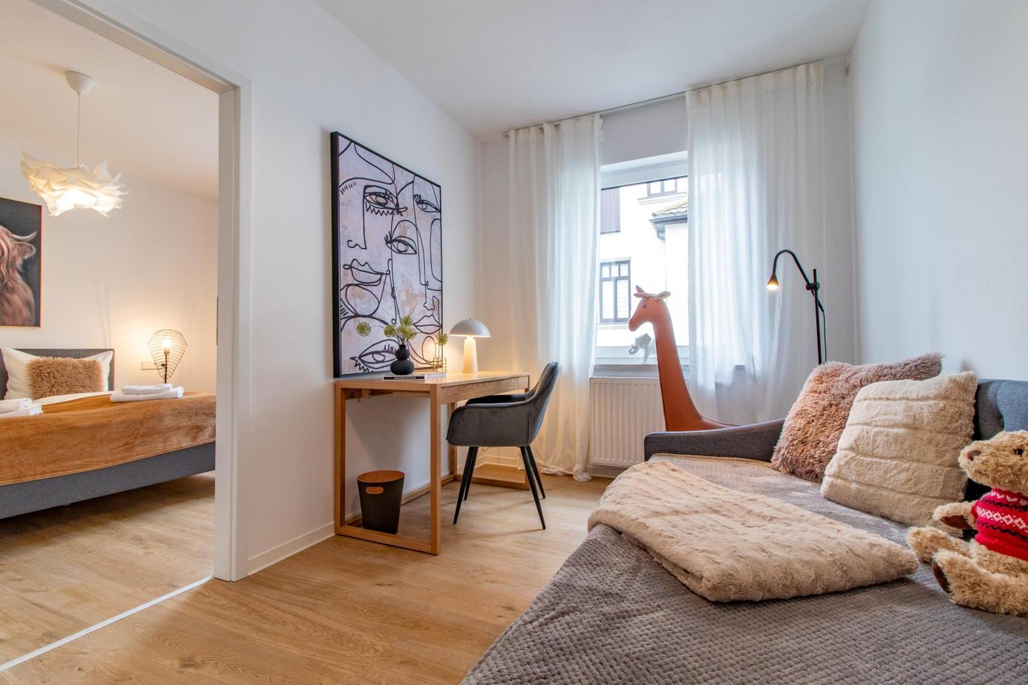 Stilvolles City-Apartment I Netflix I Wlan L Stellplatz I Zentral Schwarzenberg  Eksteriør bilde