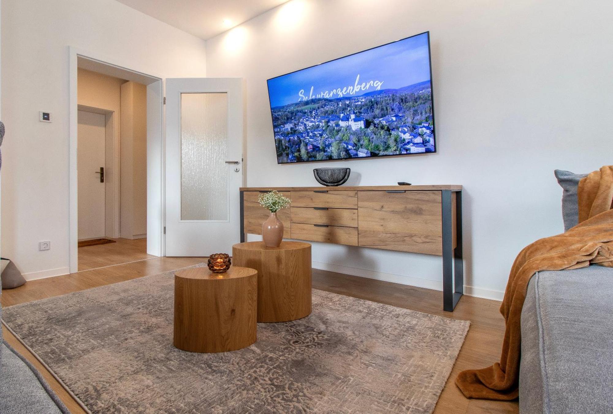Stilvolles City-Apartment I Netflix I Wlan L Stellplatz I Zentral Schwarzenberg  Eksteriør bilde