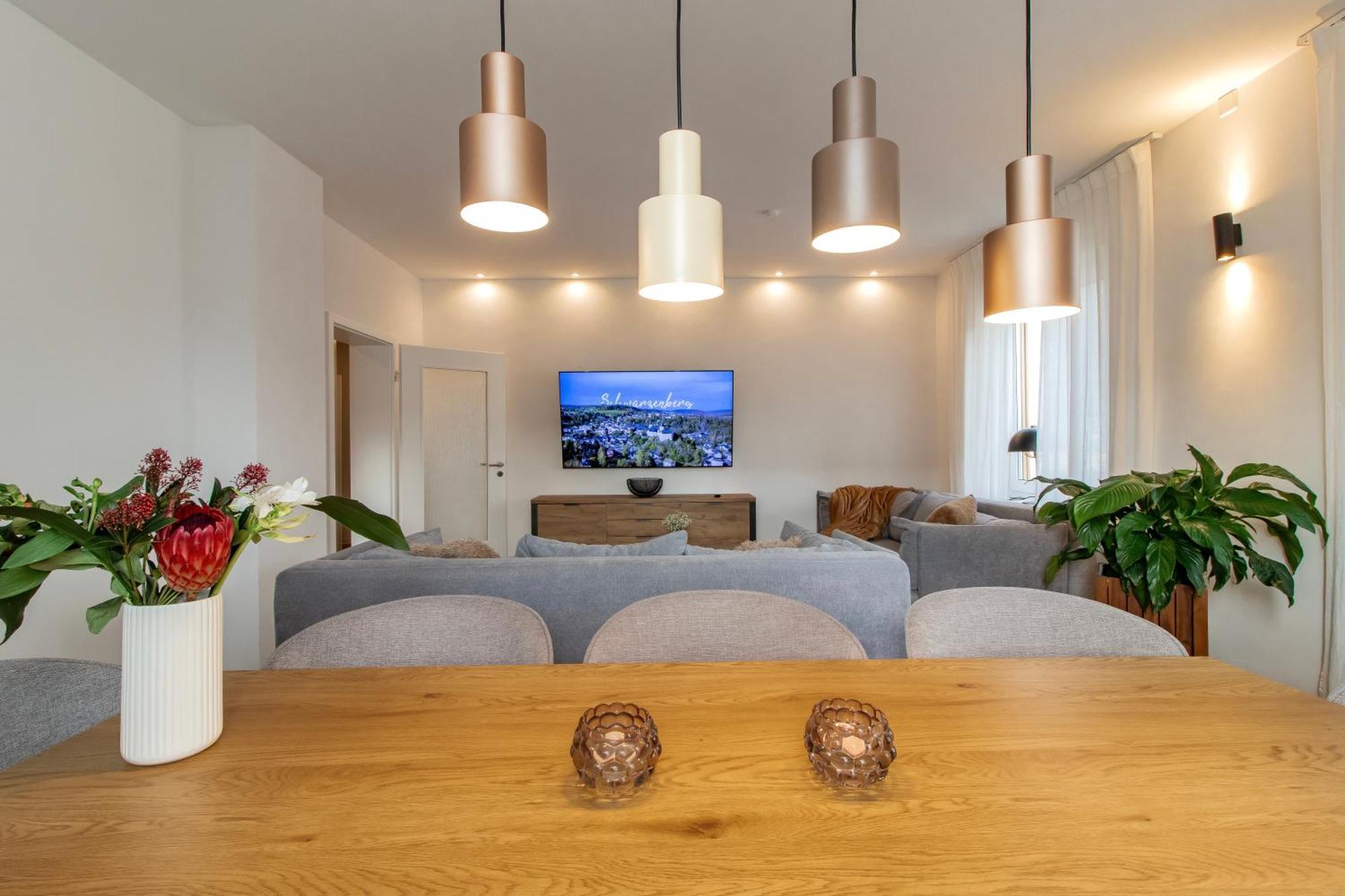 Stilvolles City-Apartment I Netflix I Wlan L Stellplatz I Zentral Schwarzenberg  Eksteriør bilde